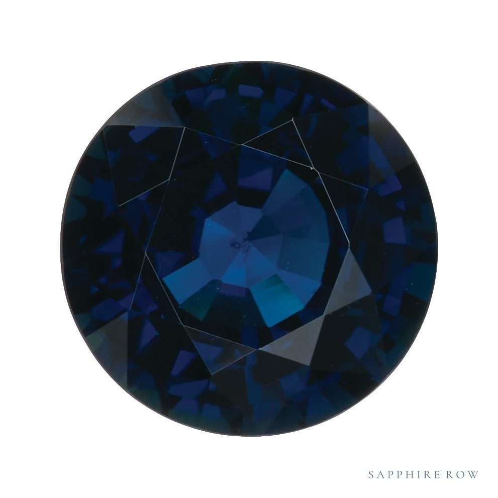 7 mm natural blue sapphire, round cut | Sapphire Row · cut7