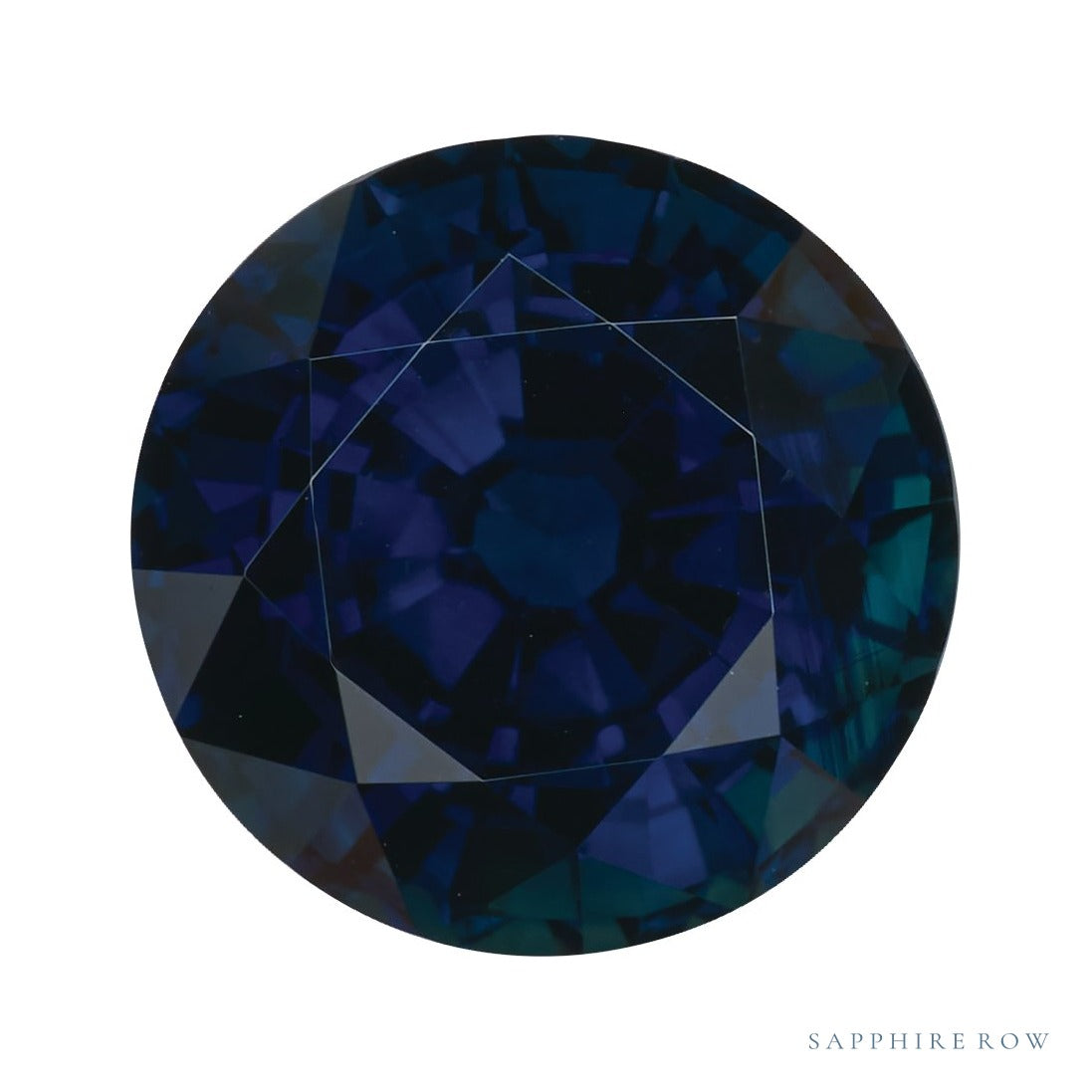 8 mm natural blue sapphire, round cut | Sapphire Row · cut7