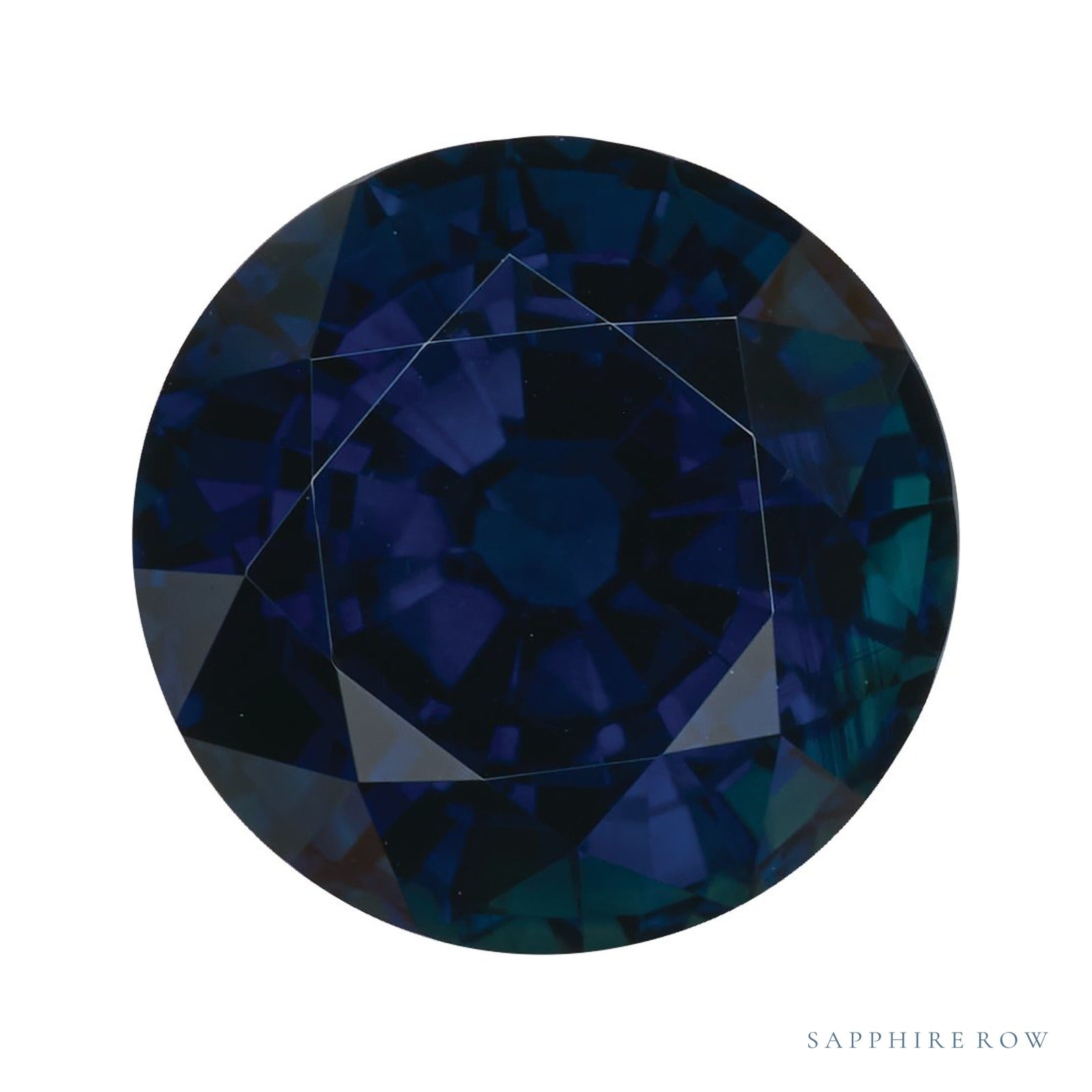 8 mm natural blue sapphire, round cut | Sapphire Row · cut4