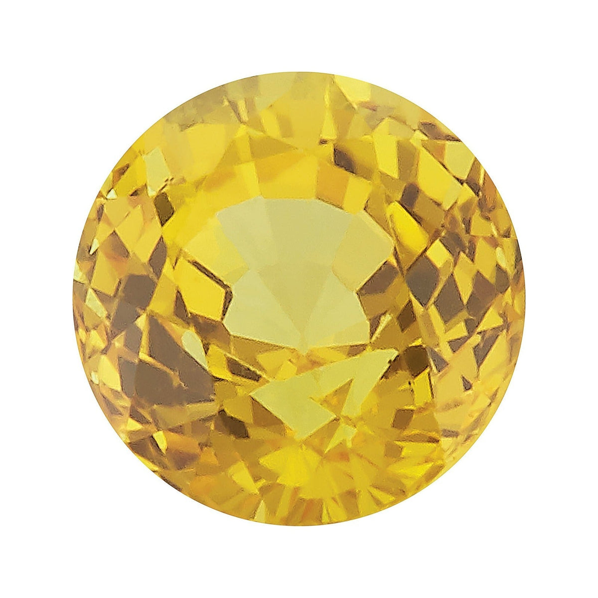 4 mm natural yellow sapphire, round cut | Sapphire Row · cut7