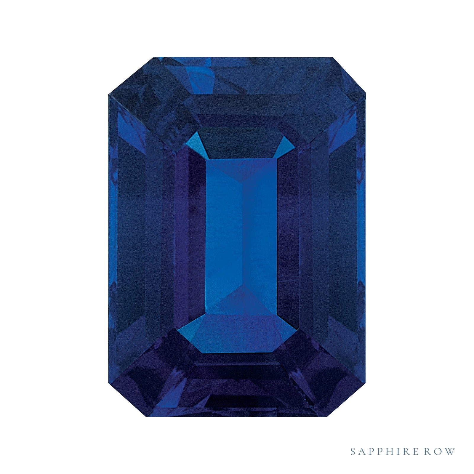 7x5 mm natural blue sapphire, emerald cut | Sapphire Row · cut6