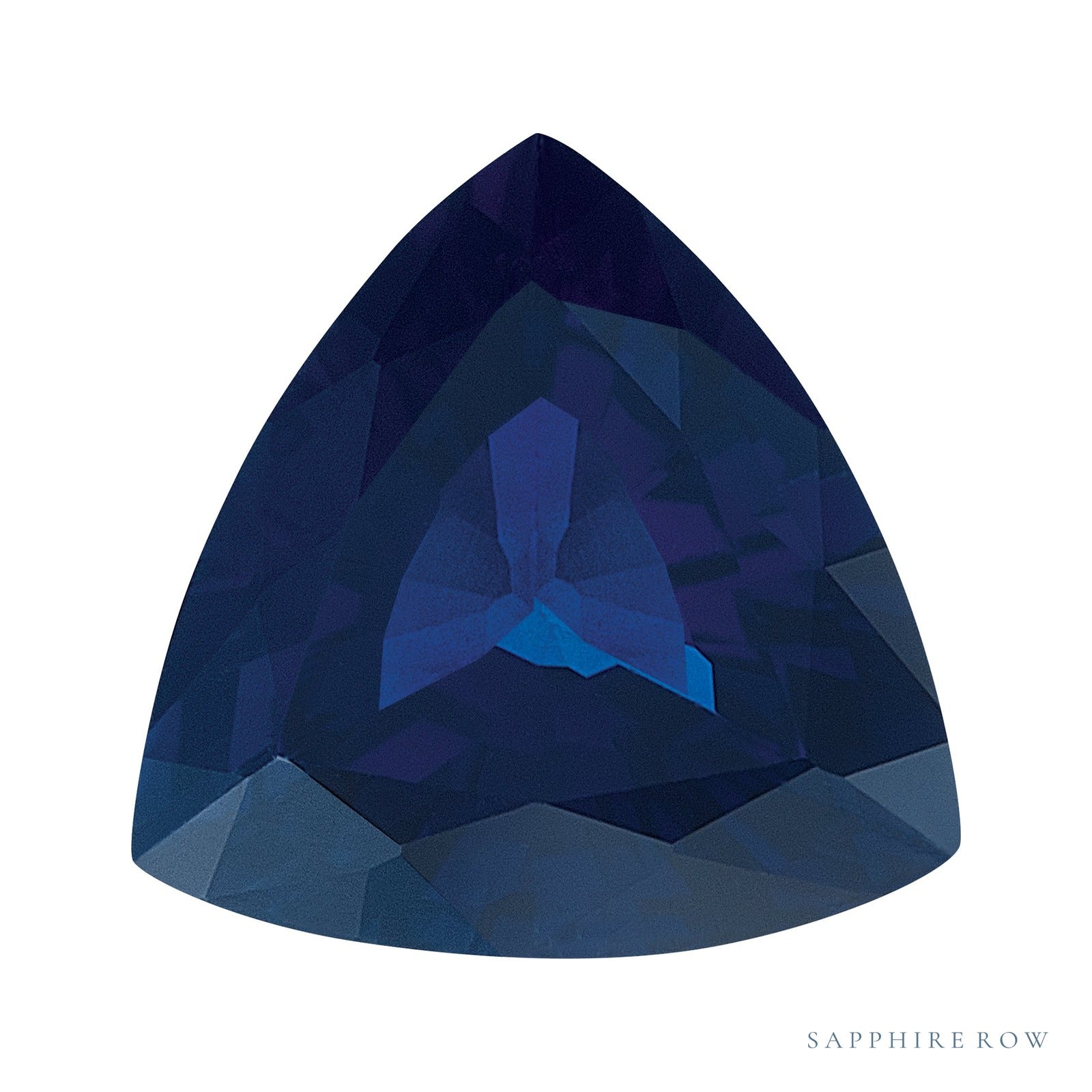 7 mm natural blue sapphire, trillion cut | Sapphire Row · cut7