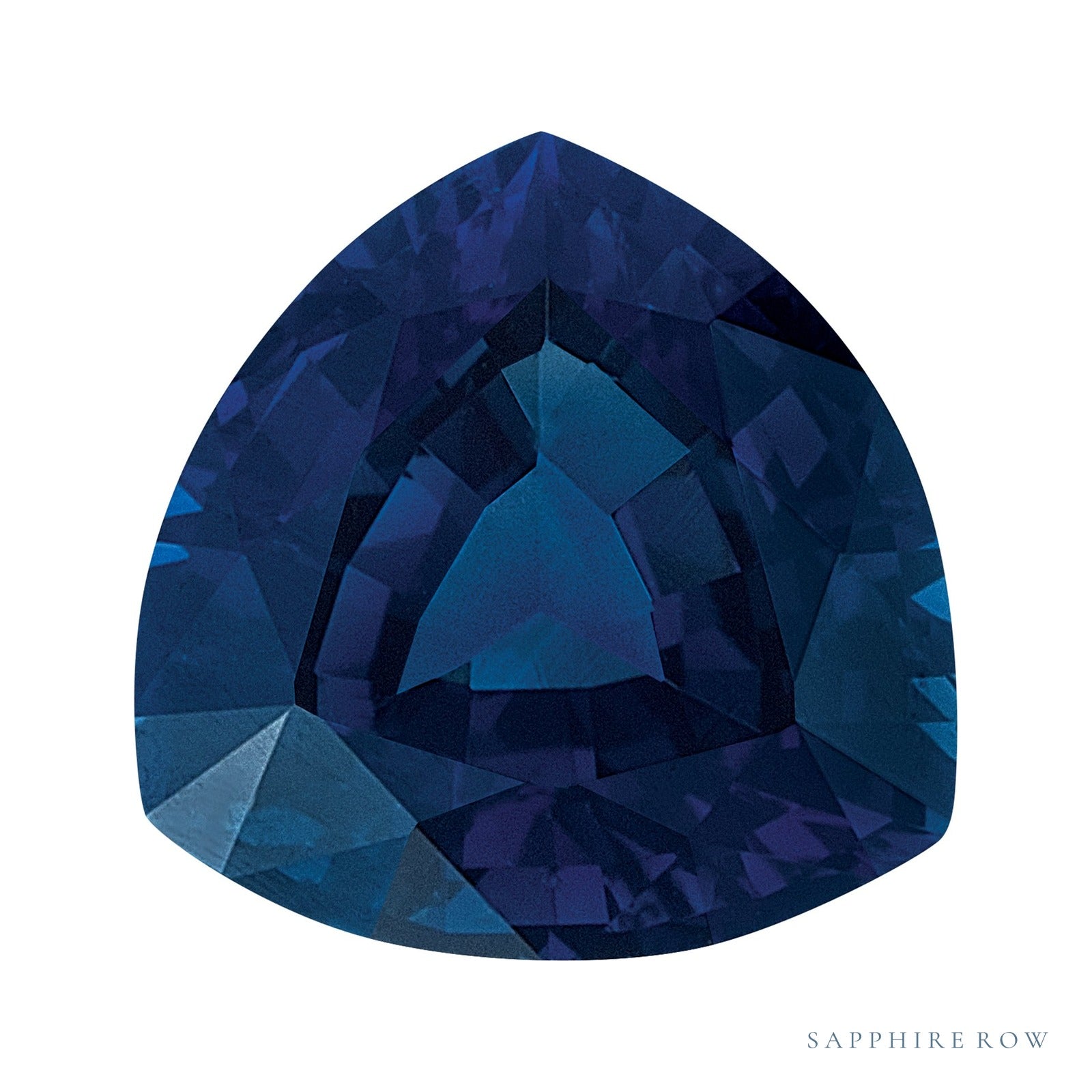 4.5 mm natural blue sapphire, trillion cut | Sapphire Row · cut7