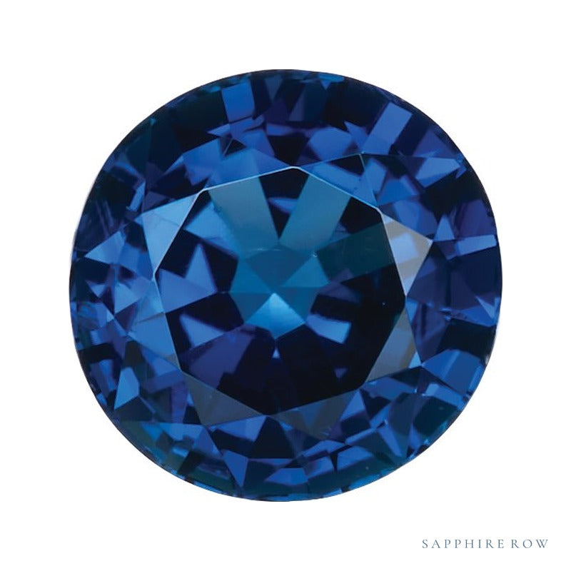 5 mm natural blue sapphire, round cut | Sapphire Row · cut7