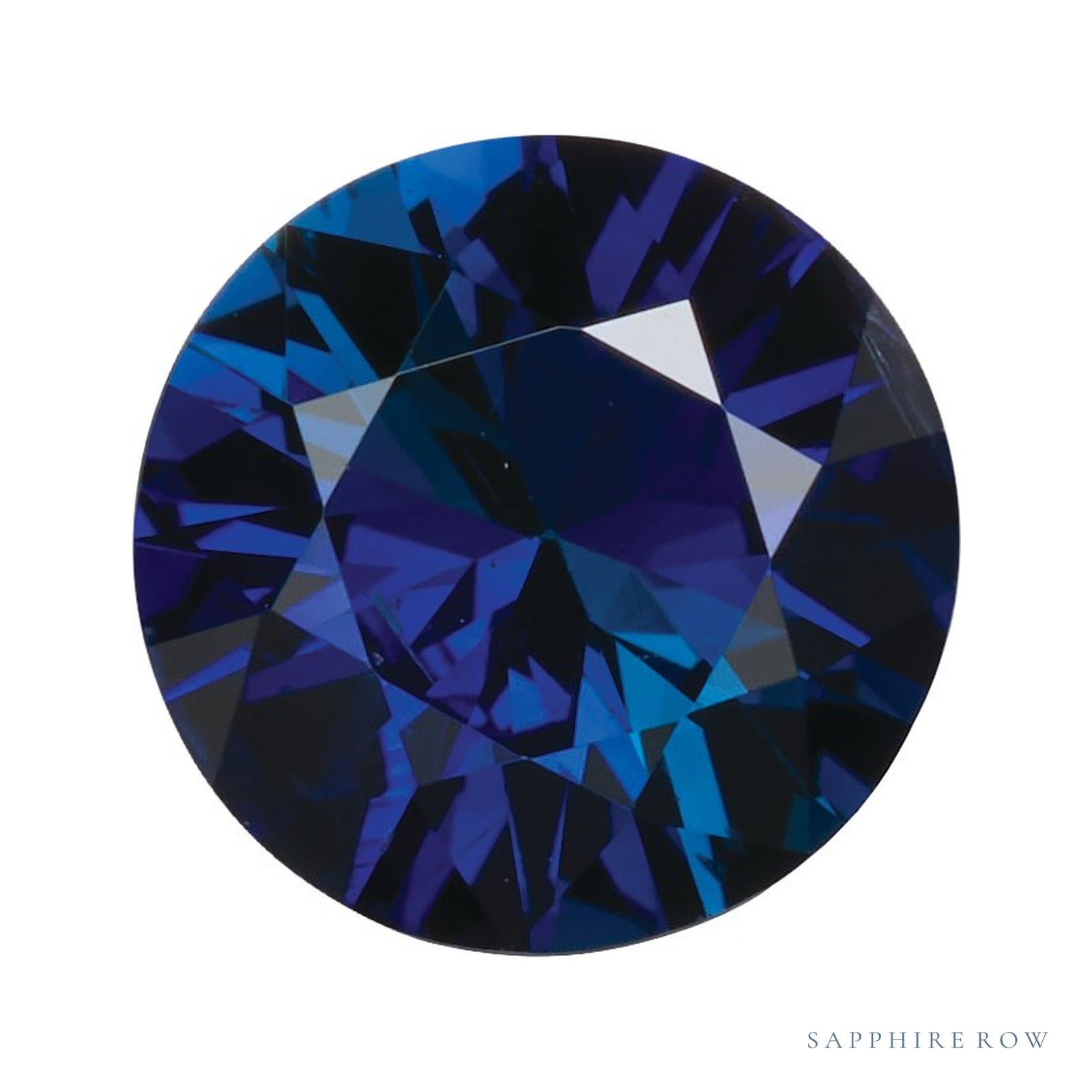 6 mm natural blue sapphire, round cut | Sapphire Row · cut4