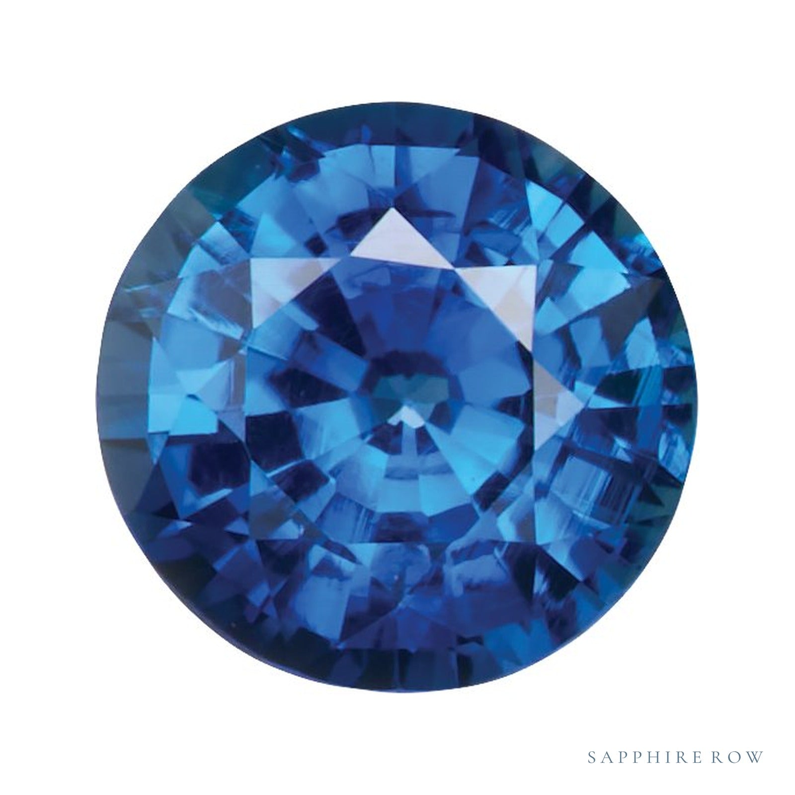 5 mm Round Natural Blue Sapphire – Faceted Cut – AA Quality — Sapphire Row · cut4