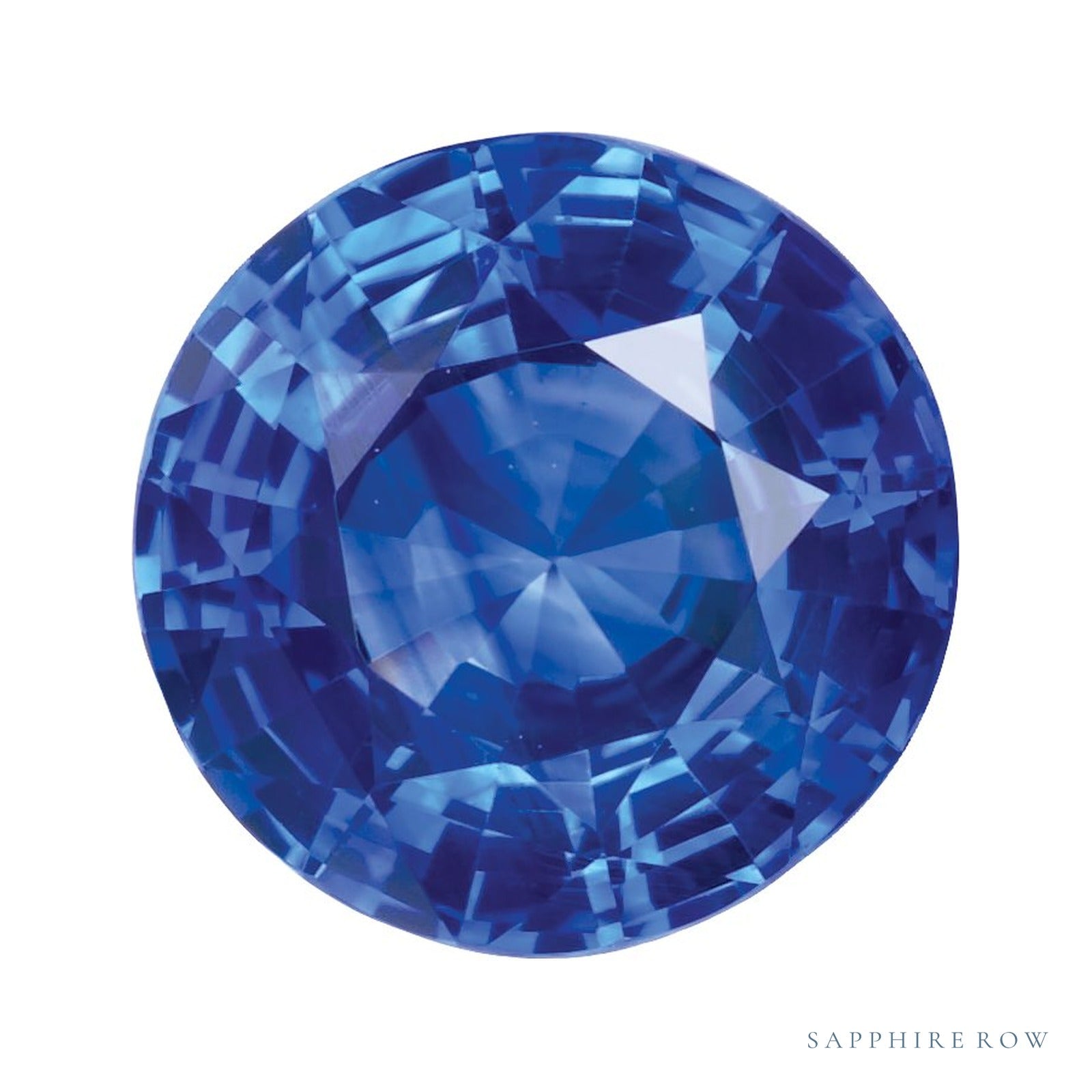 6.5 mm natural blue sapphire, round cut | Sapphire Row · cut4