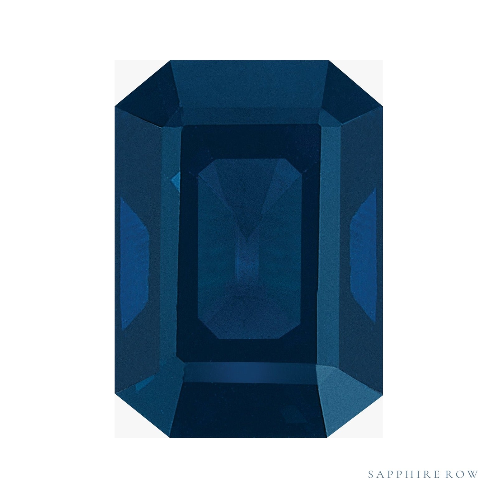 6x4 mm natural blue sapphire, emerald cut | Sapphire Row · cut6