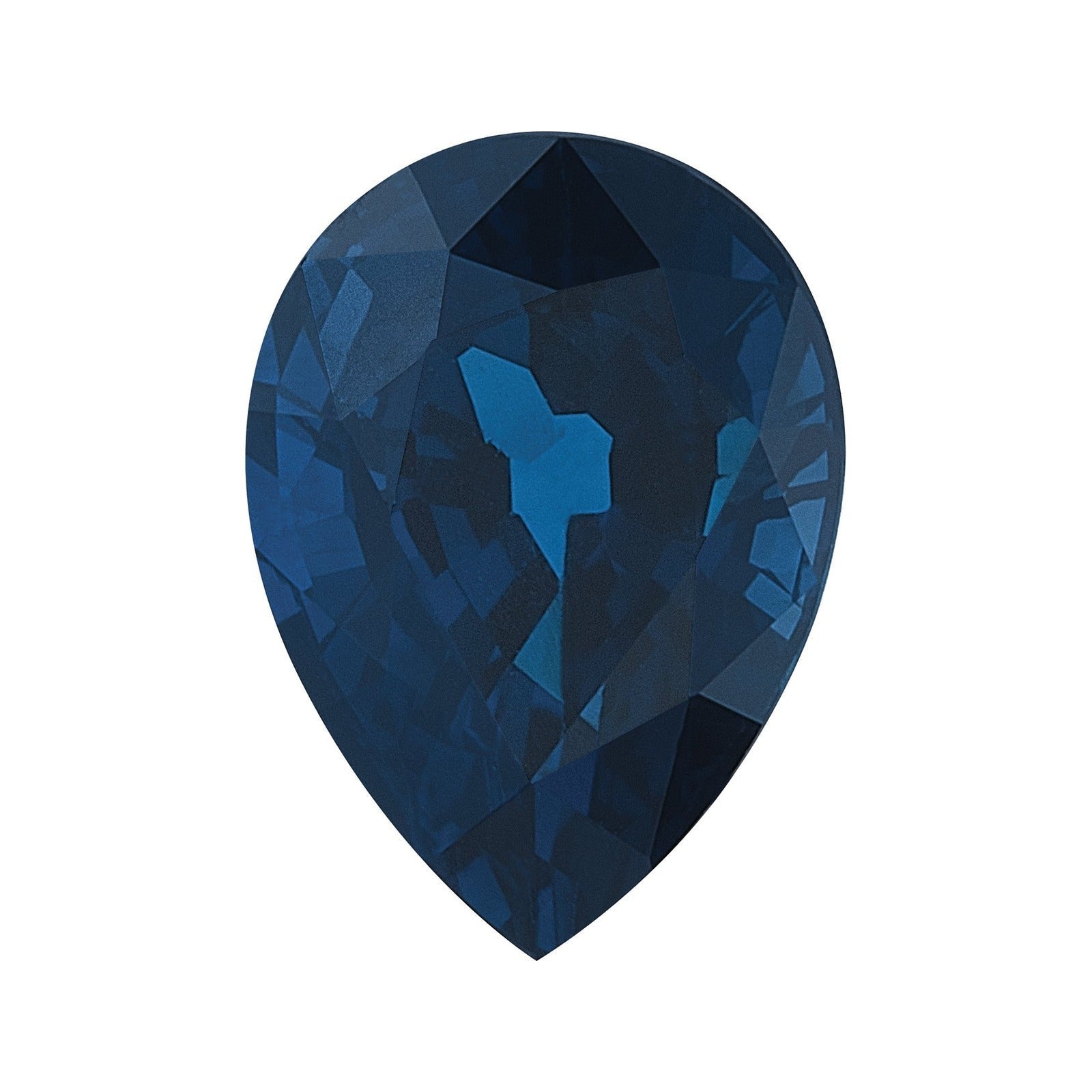 6x4 mm natural blue sapphire, pear cut | Sapphire Row · cut7