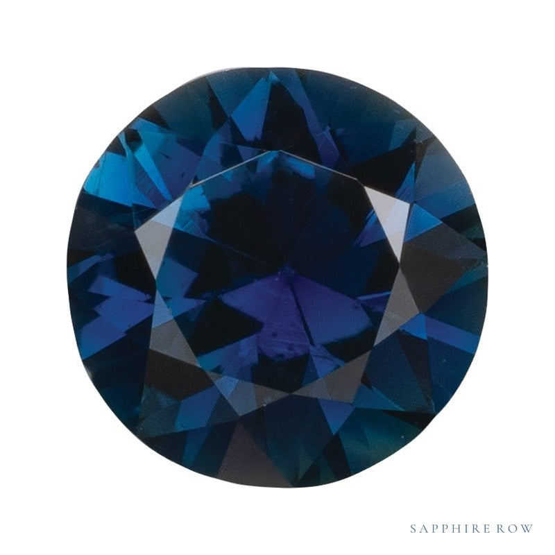 5.5 mm natural blue sapphire, round cut | Sapphire Row · cut7