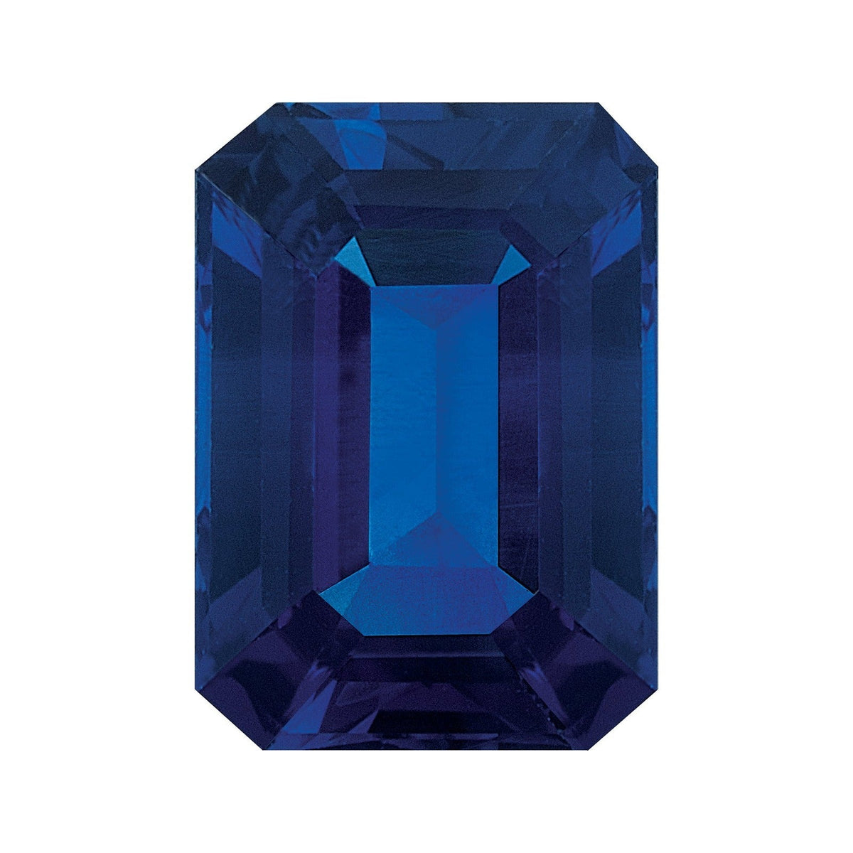 5x3 mm natural blue sapphire, emerald cut | Sapphire Row · cut7