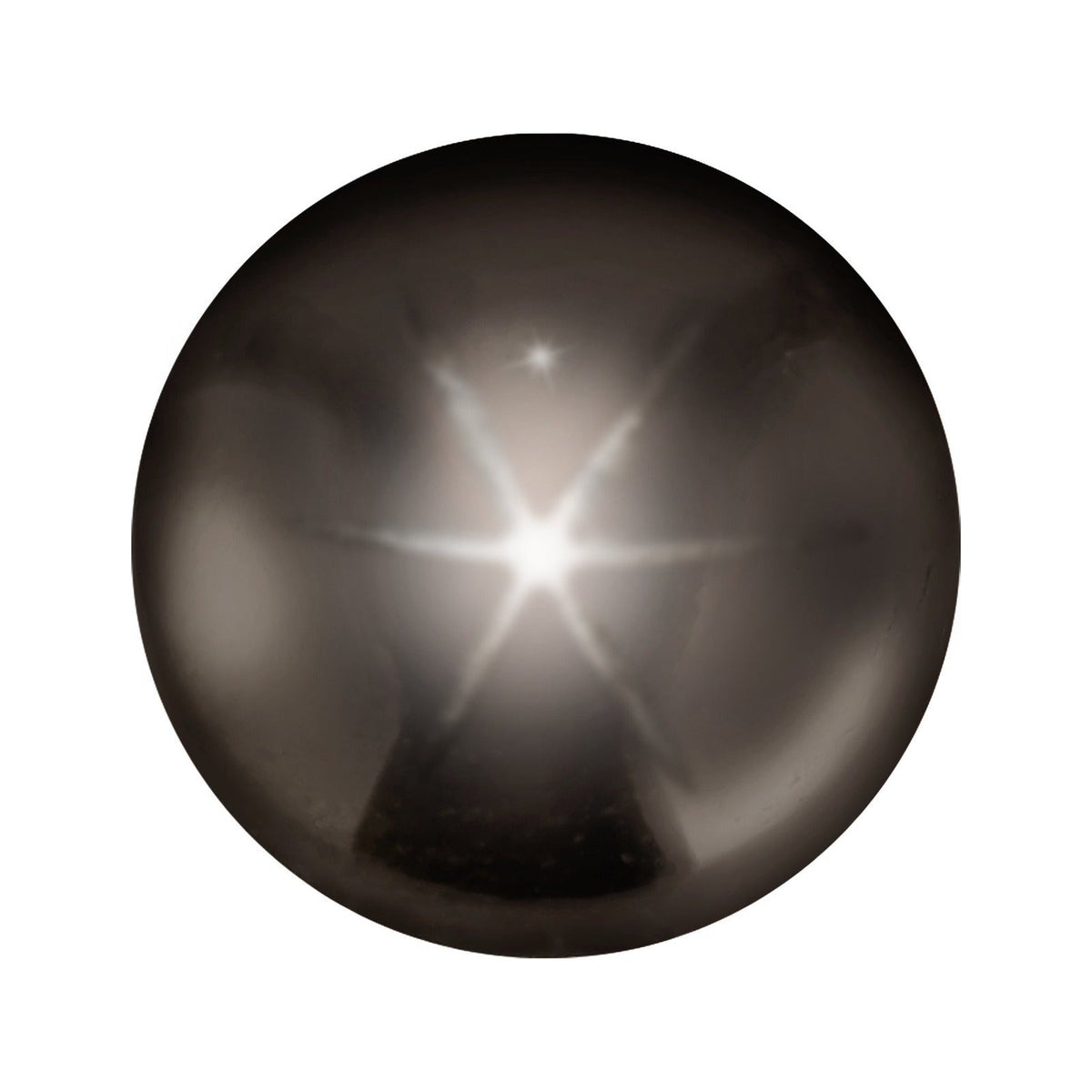 7 mm natural black star sapphire, round cut | Sapphire Row · cut7