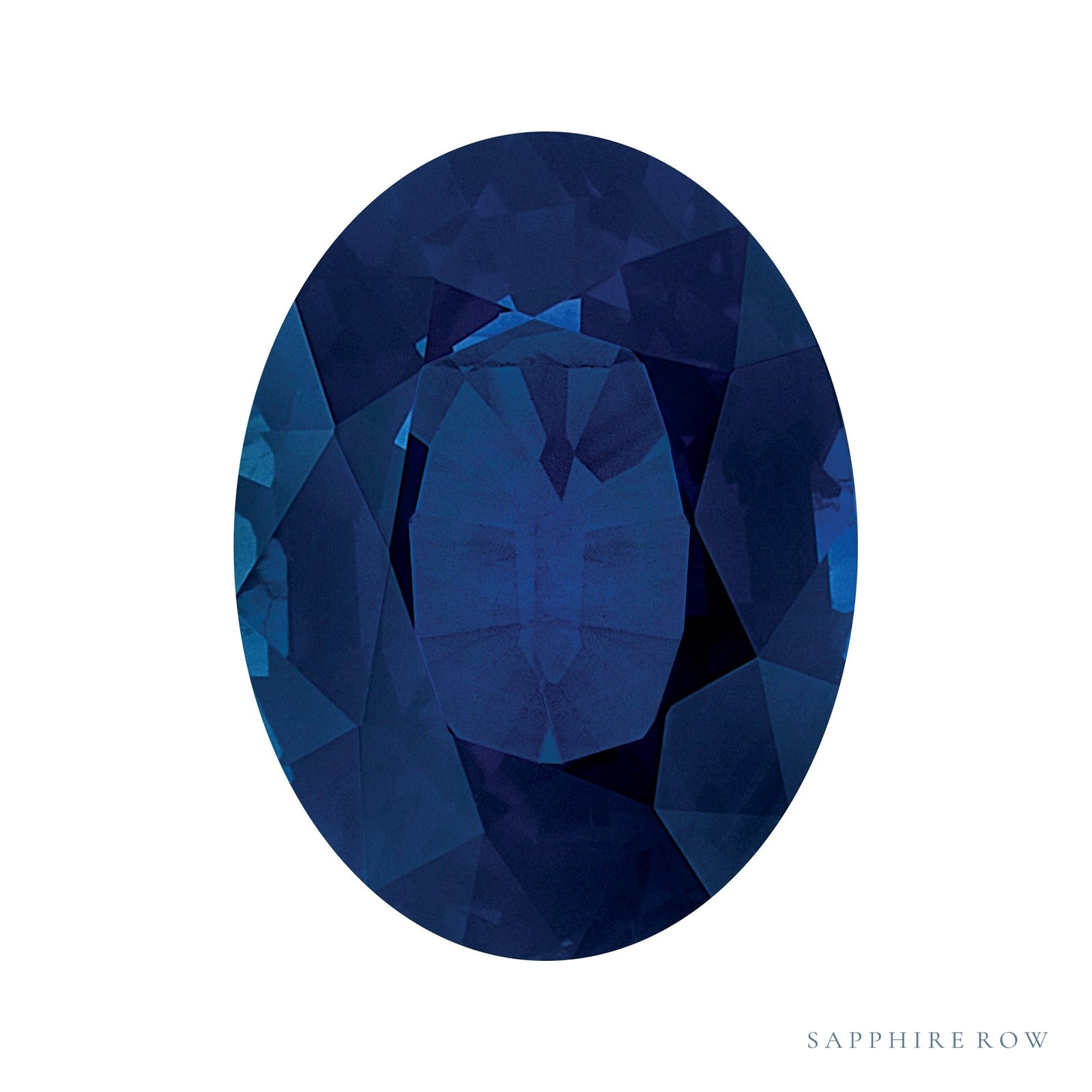 5x4 mm natural blue sapphire, oval cut | Sapphire Row · cut7