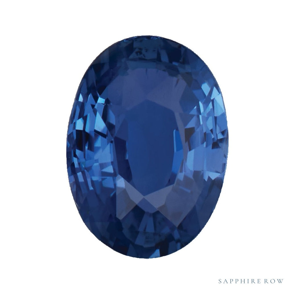 5x4 mm natural blue sapphire, oval cut | Sapphire Row · cut7