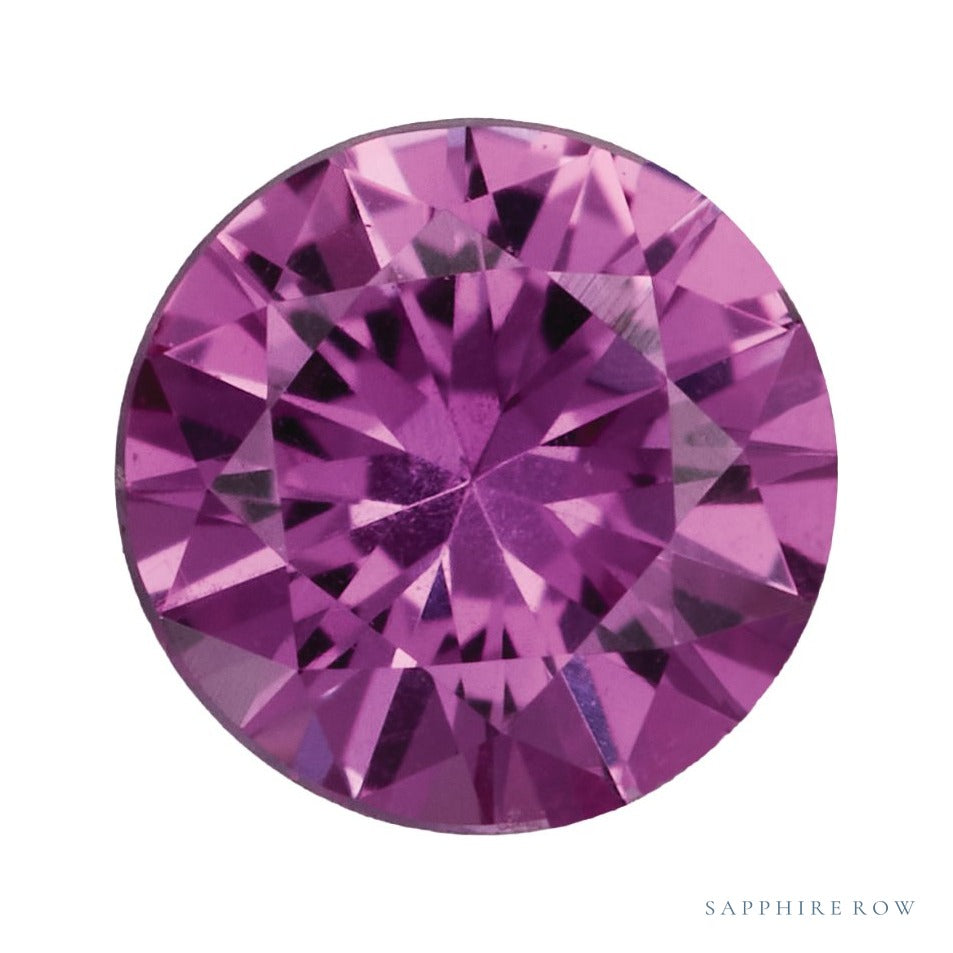 4.5 mm natural pink sapphire, round cut | Sapphire Row · cut7