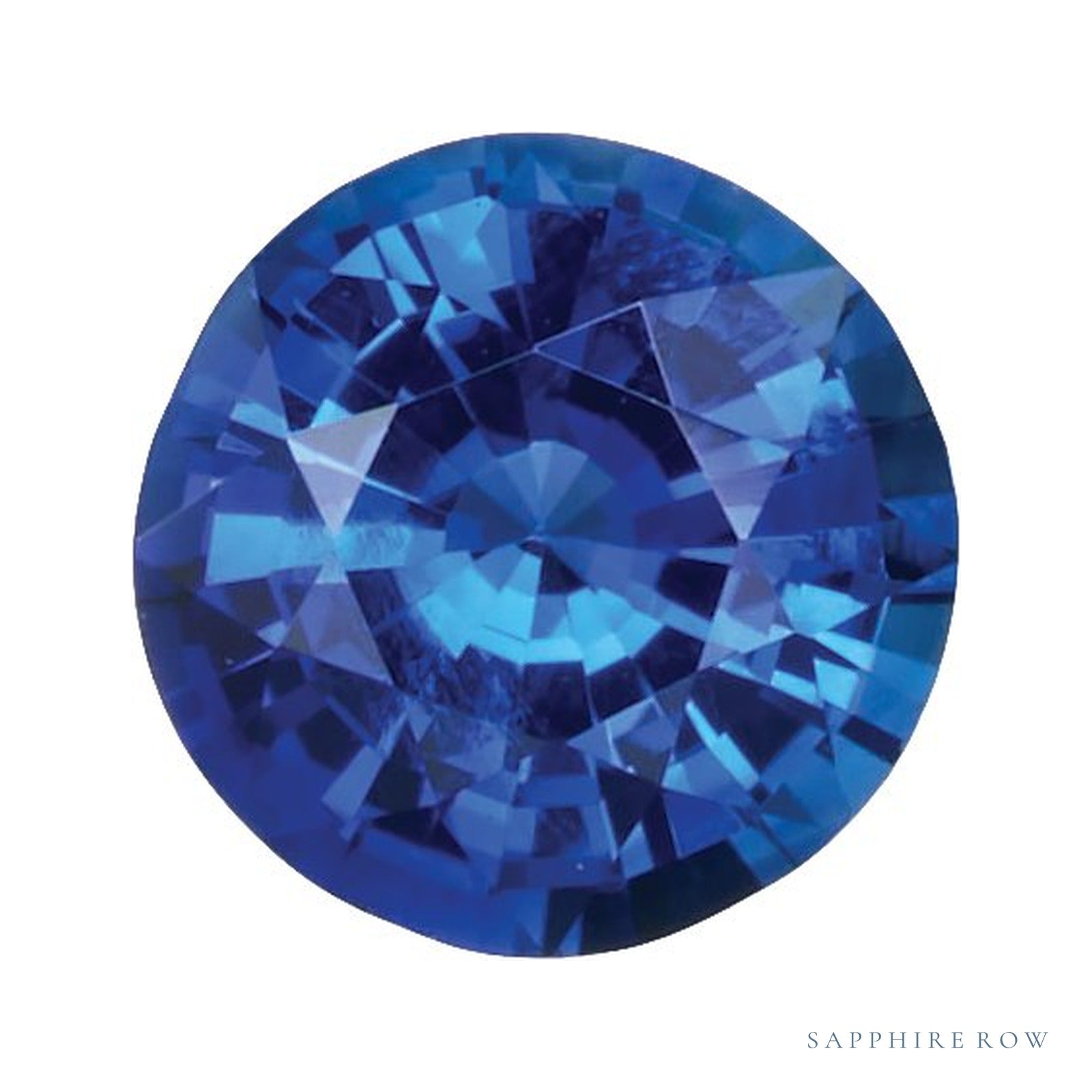 4 mm Round Natural Blue Sapphire – Faceted Cut – AAA Quality — Sapphire Row · cut4