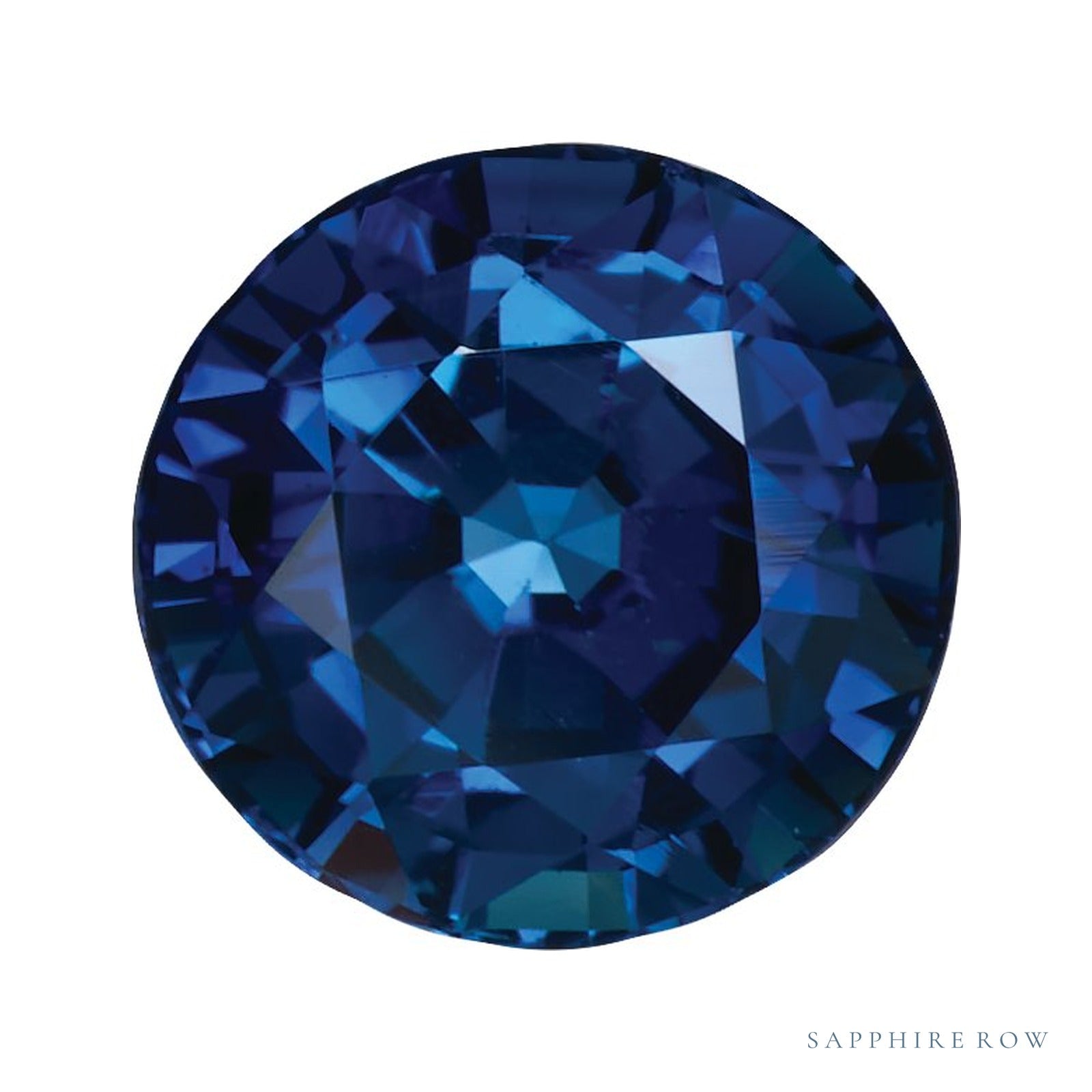 5.5 mm Round Natural Blue Sapphire – Faceted Cut – AA Quality — Sapphire Row · cut4
