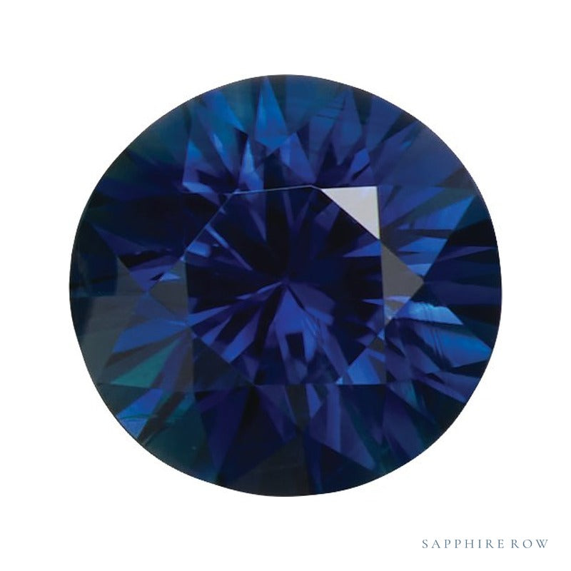 4.5 mm natural blue sapphire, round cut | Sapphire Row · cut7