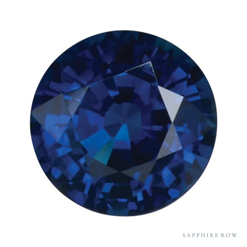 4 mm natural blue sapphire, round cut | Sapphire Row · cut7