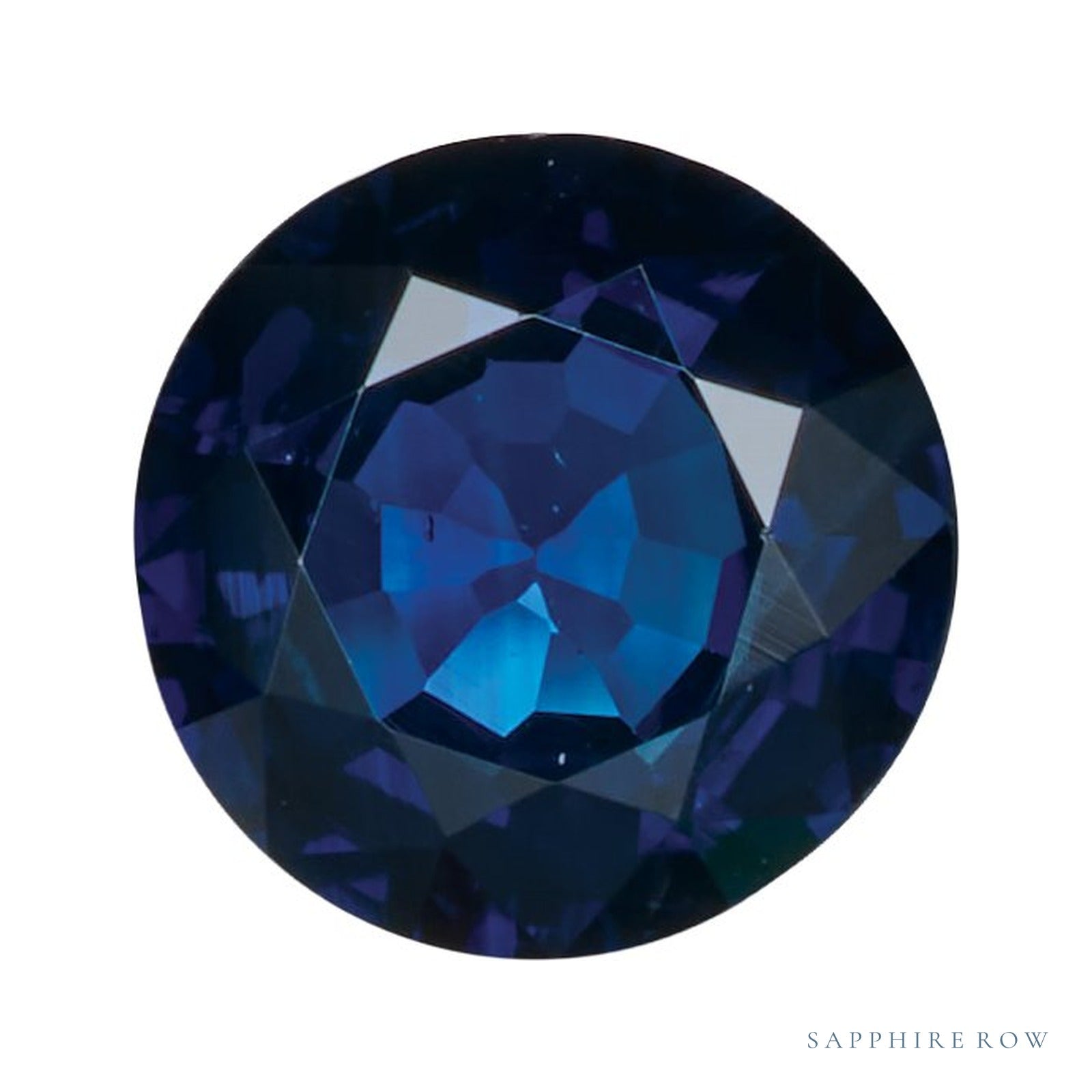 5 mm natural blue sapphire, round cut | Sapphire Row · cut4