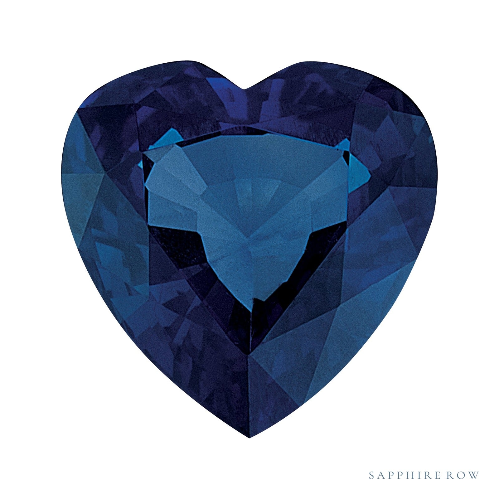 4 mm natural blue sapphire, heart cut | Sapphire Row · cut4