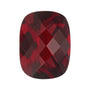 9x7 mm natural dark orange red mozambique garnet, antique cushion cut | Sapphire Row · cut7