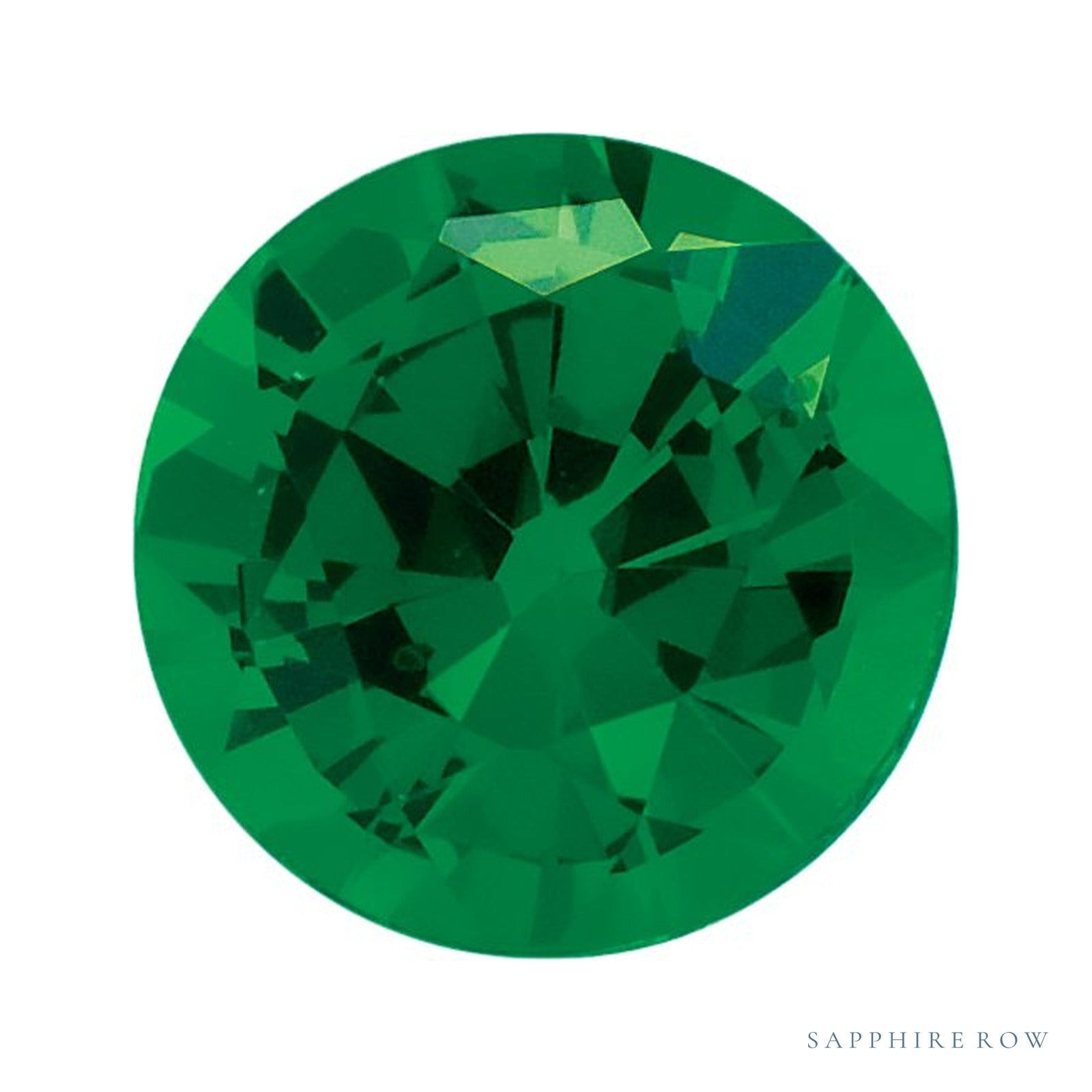 4 mm natural green tsavorite garnet, round cut | Sapphire Row · cut4