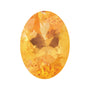 5x3 mm natural orange spessartite garnet, oval cut | Sapphire Row · cut7