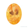 6x4 mm natural orange spessartite garnet, oval cut | Sapphire Row · cut4