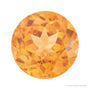 6 mm natural orange spessartite garnet, round cut | Sapphire Row · cut4