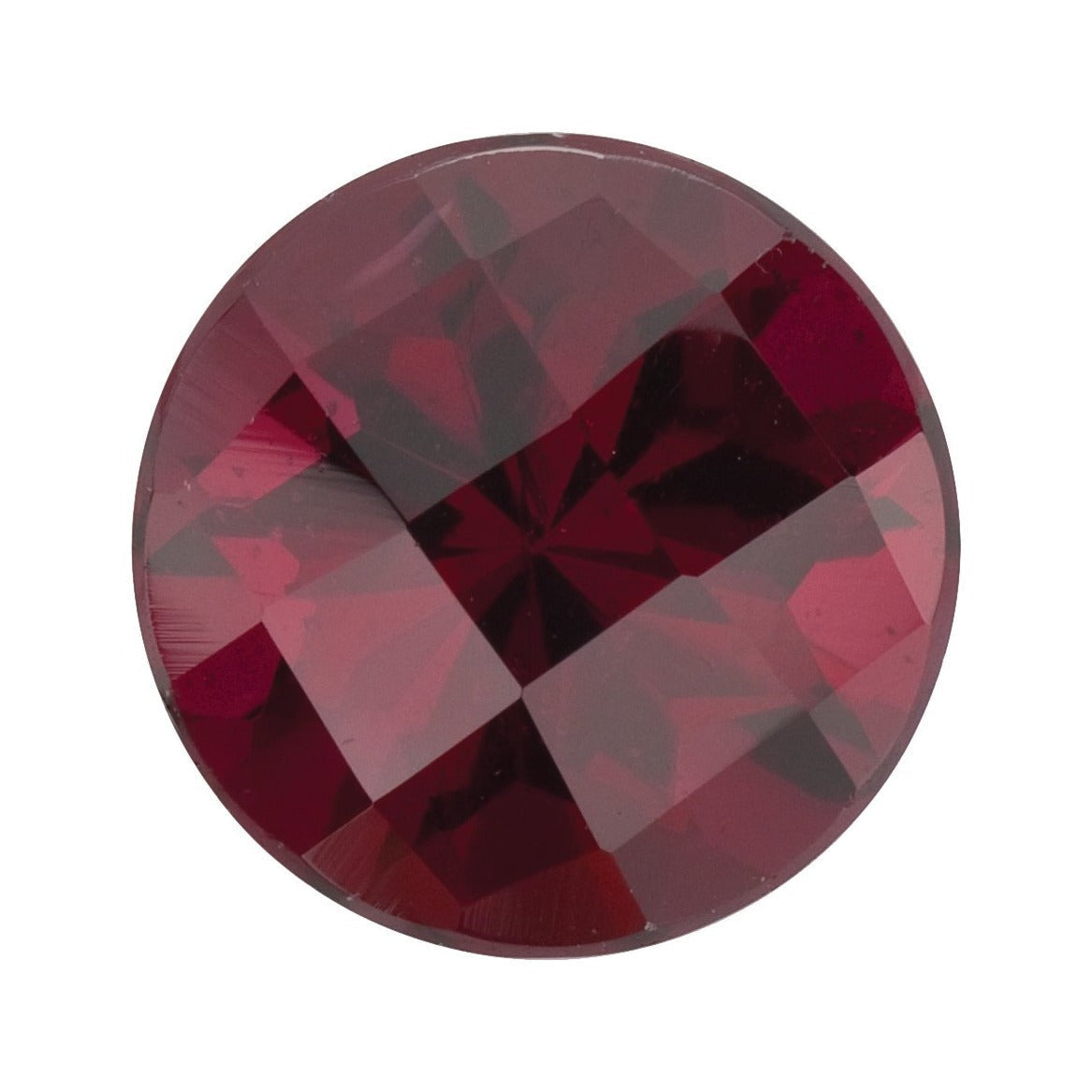 7 mm natural purplish red rhodolite garnet, round cut | Sapphire Row · cut7