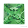 4 mm natural green tsavorite garnet, square cut | Sapphire Row · cut4