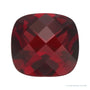 12 mm natural dark orange red mozambique garnet, cushion cut | Sapphire Row · cut4