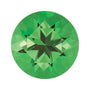 4 mm natural green tsavorite garnet, round cut | Sapphire Row · cut7