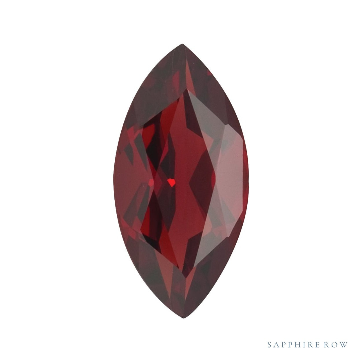 15x7 mm natural dark orange red mozambique garnet, marquise cut | Sapphire Row · cut7