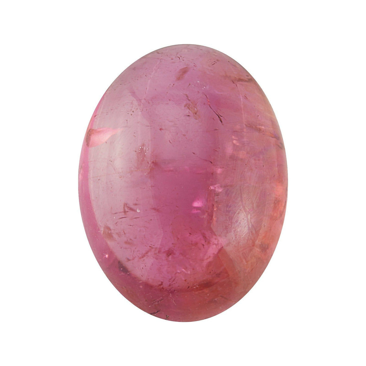 6x4 mm natural pink tourmaline, oval cut | Sapphire Row · cut7