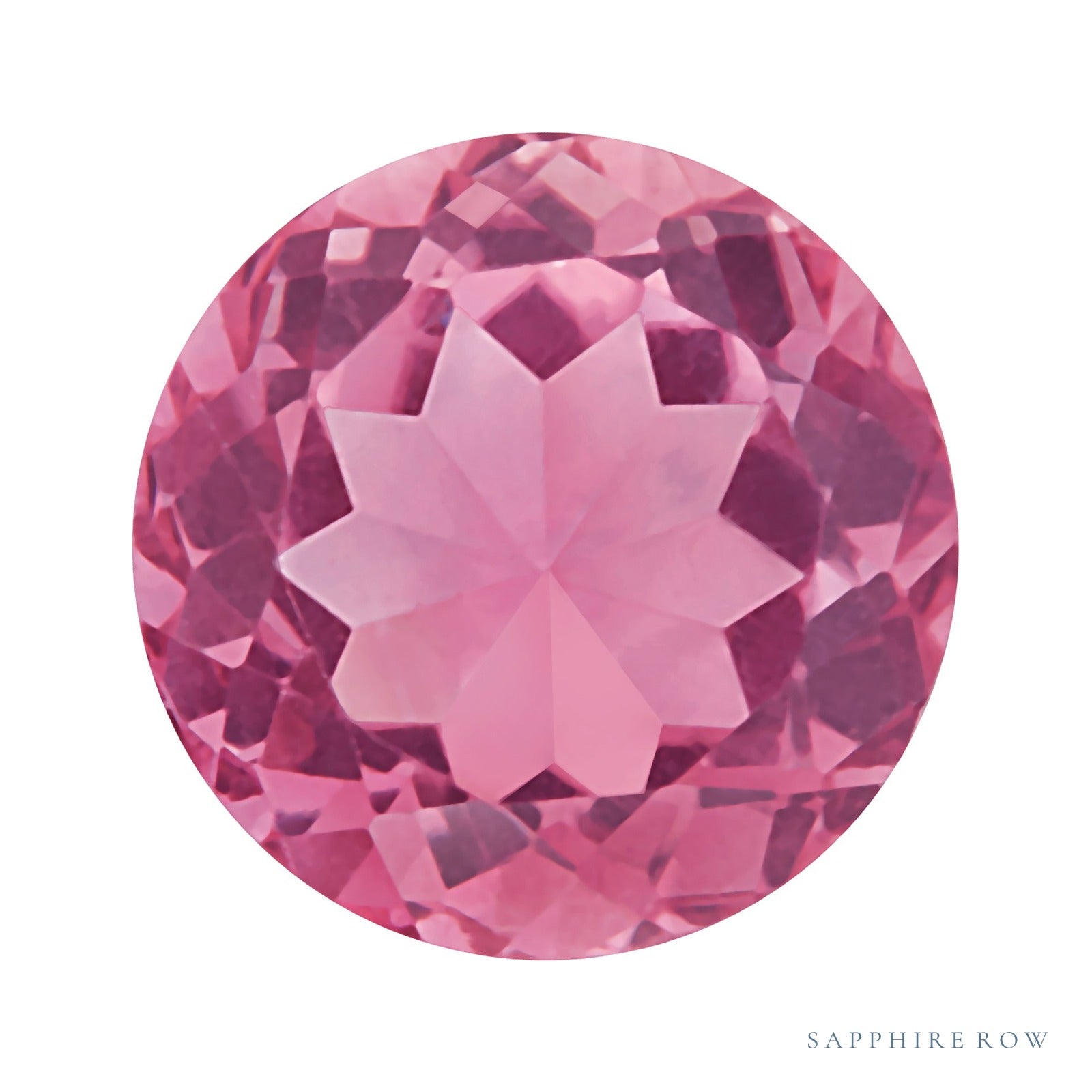 4 mm natural pink tourmaline, round cut | Sapphire Row · cut4