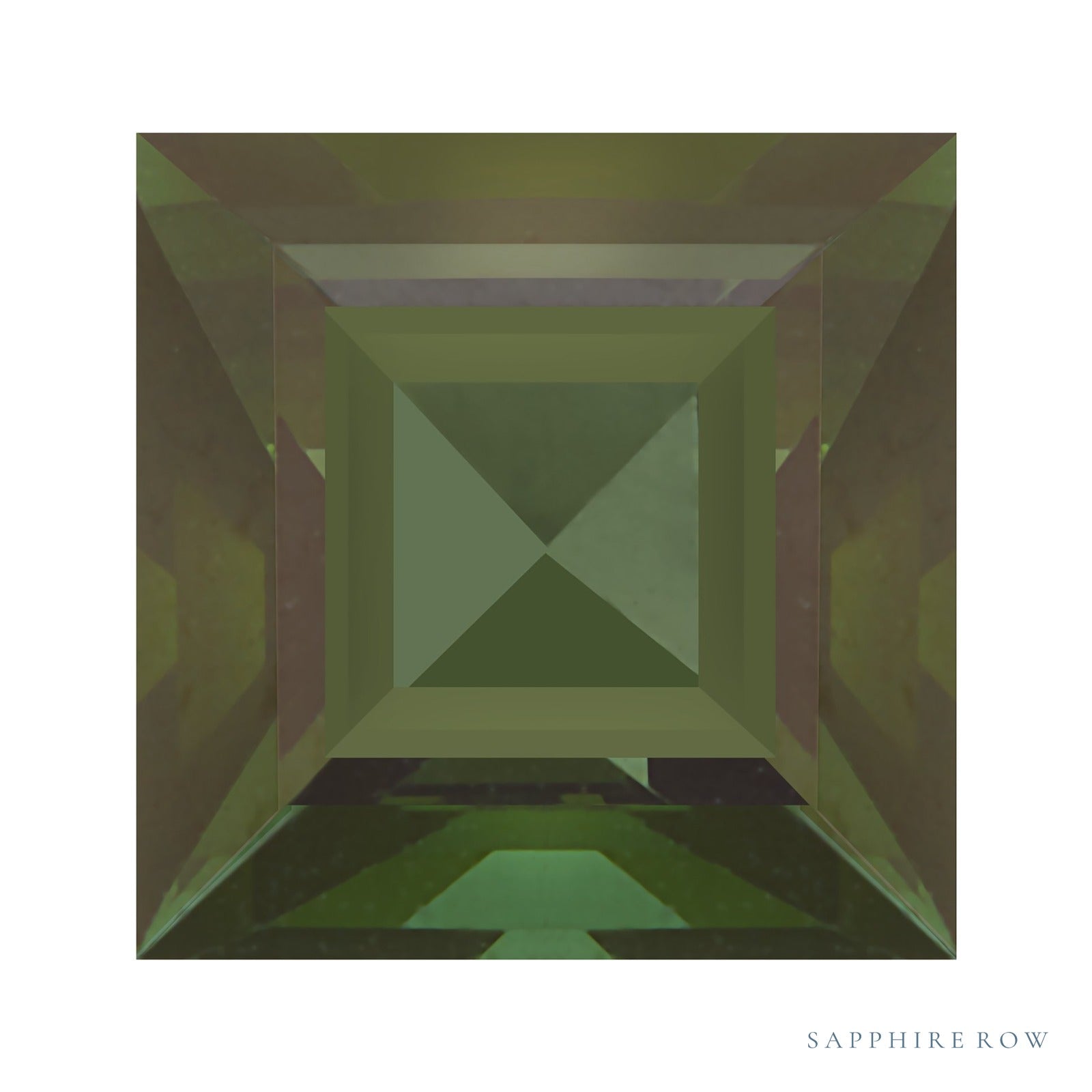 4 mm natural green tourmaline, square cut | Sapphire Row · cut4