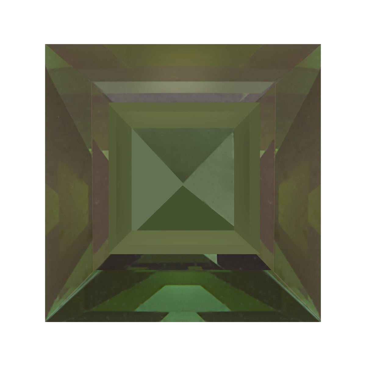 4 mm natural green tourmaline, square cut | Sapphire Row · cut7