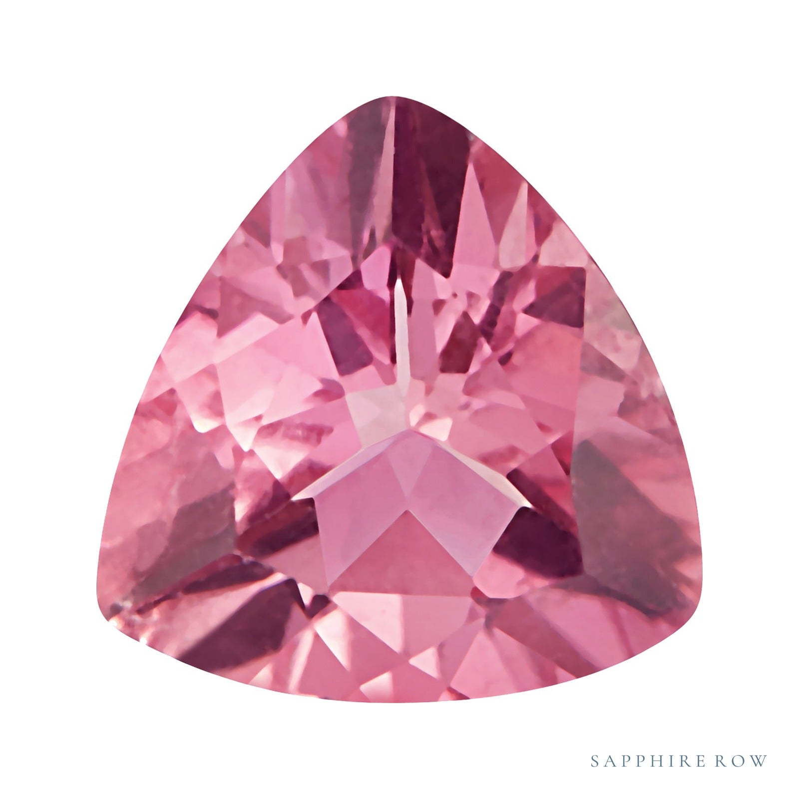 5.5 mm natural pink tourmaline, trillion cut | Sapphire Row · cut7
