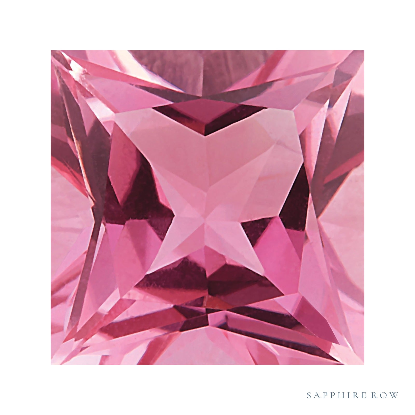 5 mm natural pink tourmaline, square cut | Sapphire Row · cut4 · cut5