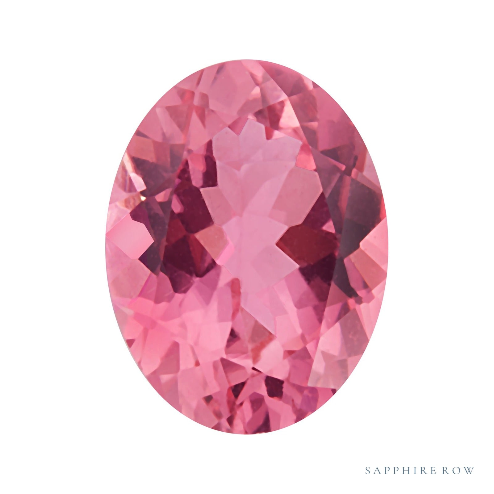 7x5 mm natural pink tourmaline, oval cut | Sapphire Row · cut4 · cut5