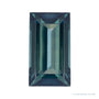 8x4 mm natural teal blue tourmaline, straight baguette cut | Sapphire Row · cut4