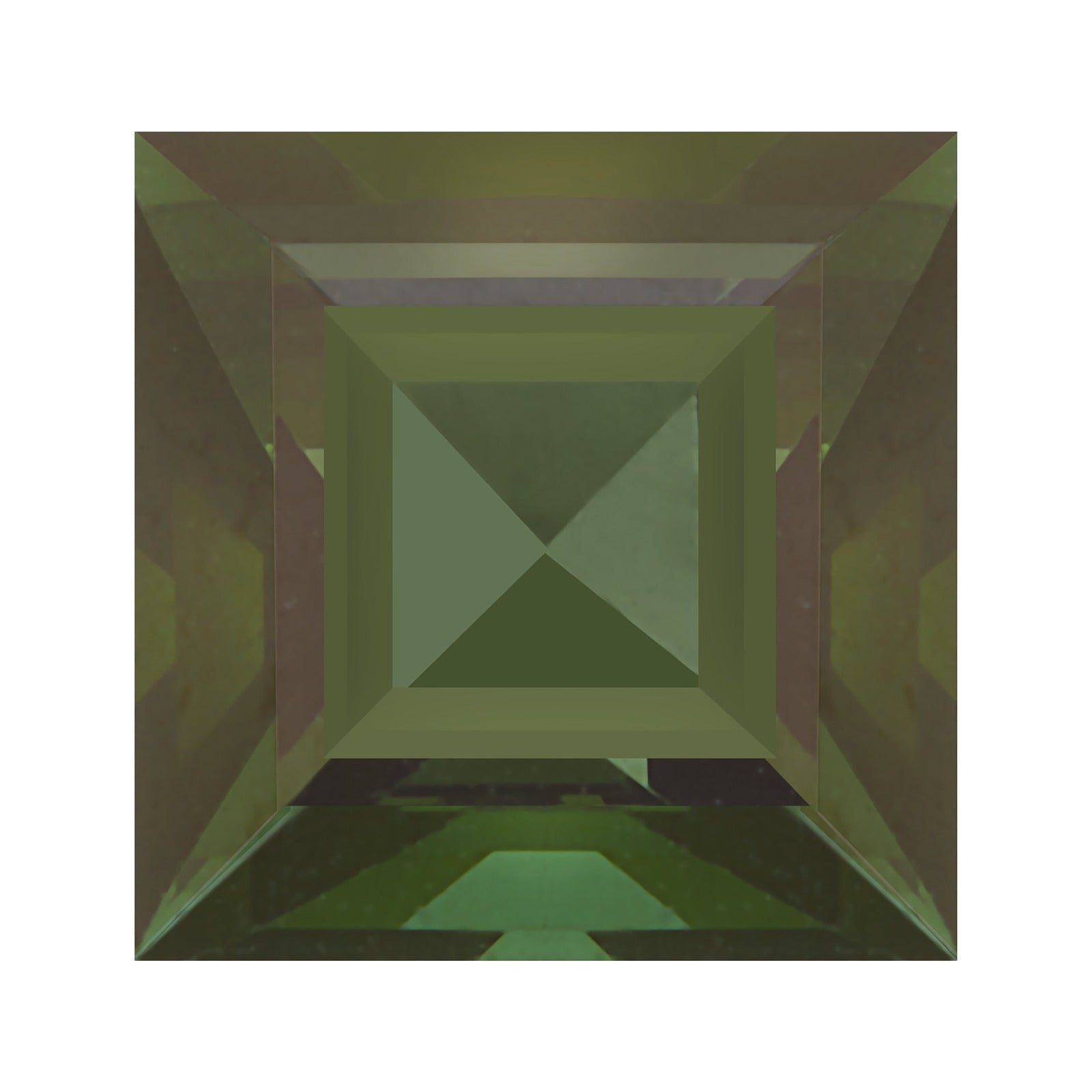 5 mm natural green tourmaline, square cut | Sapphire Row · cut7