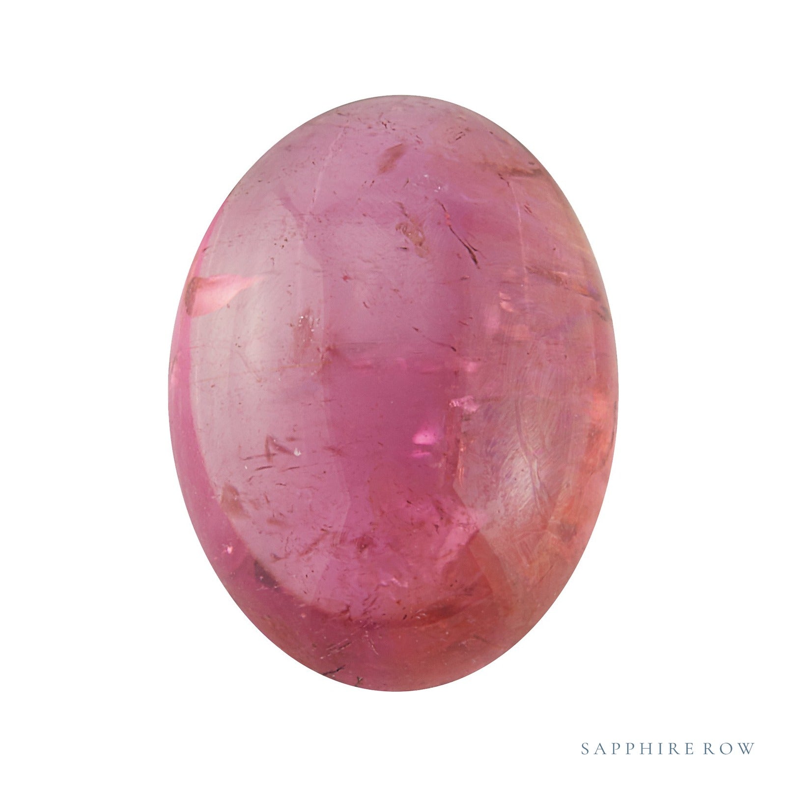 8x6 mm natural pink tourmaline, oval cut | Sapphire Row · cut4