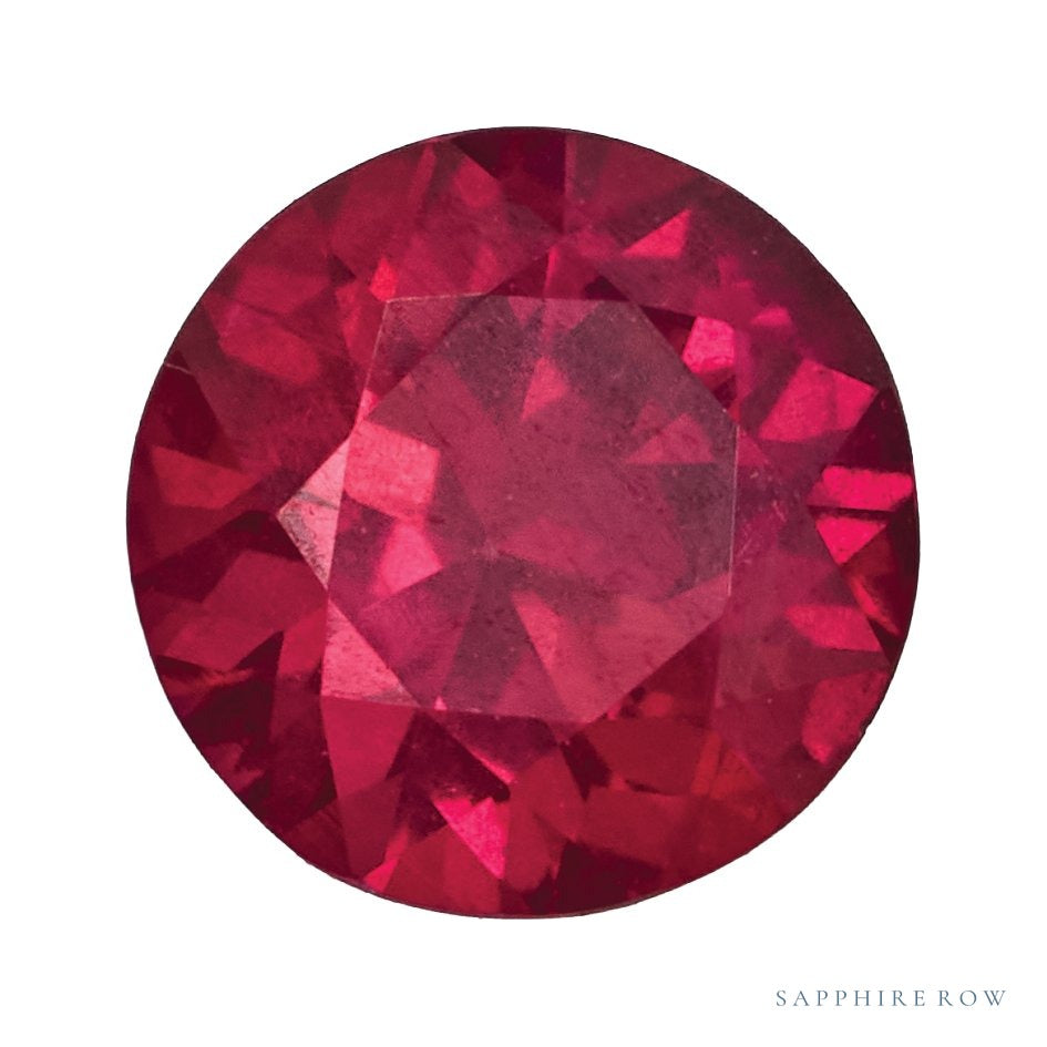 4 mm natural red ruby, round cut | Sapphire Row · cut7