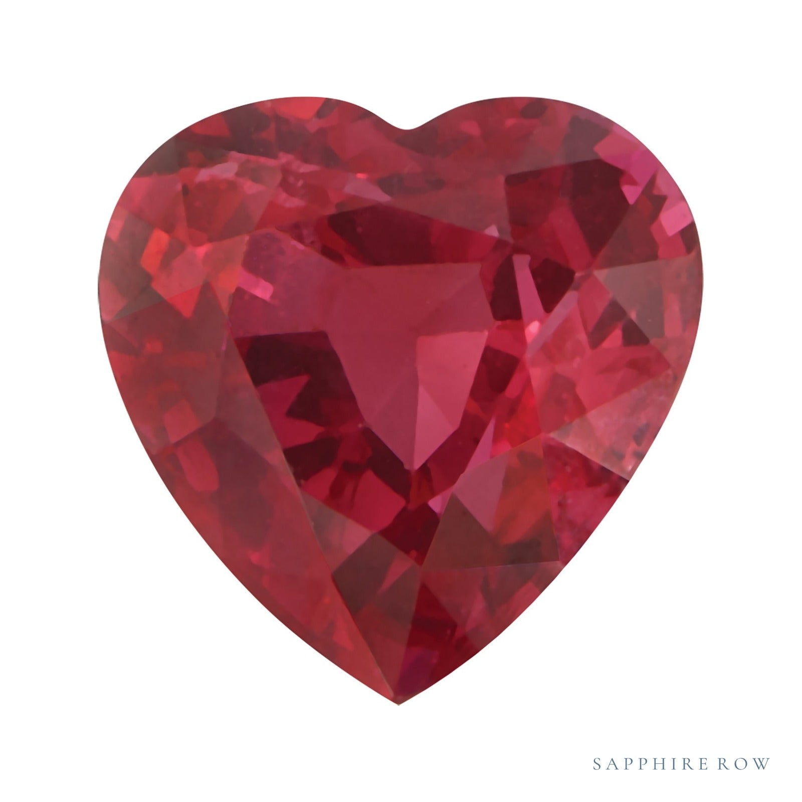 5 mm natural red ruby, heart cut | Sapphire Row · cut4