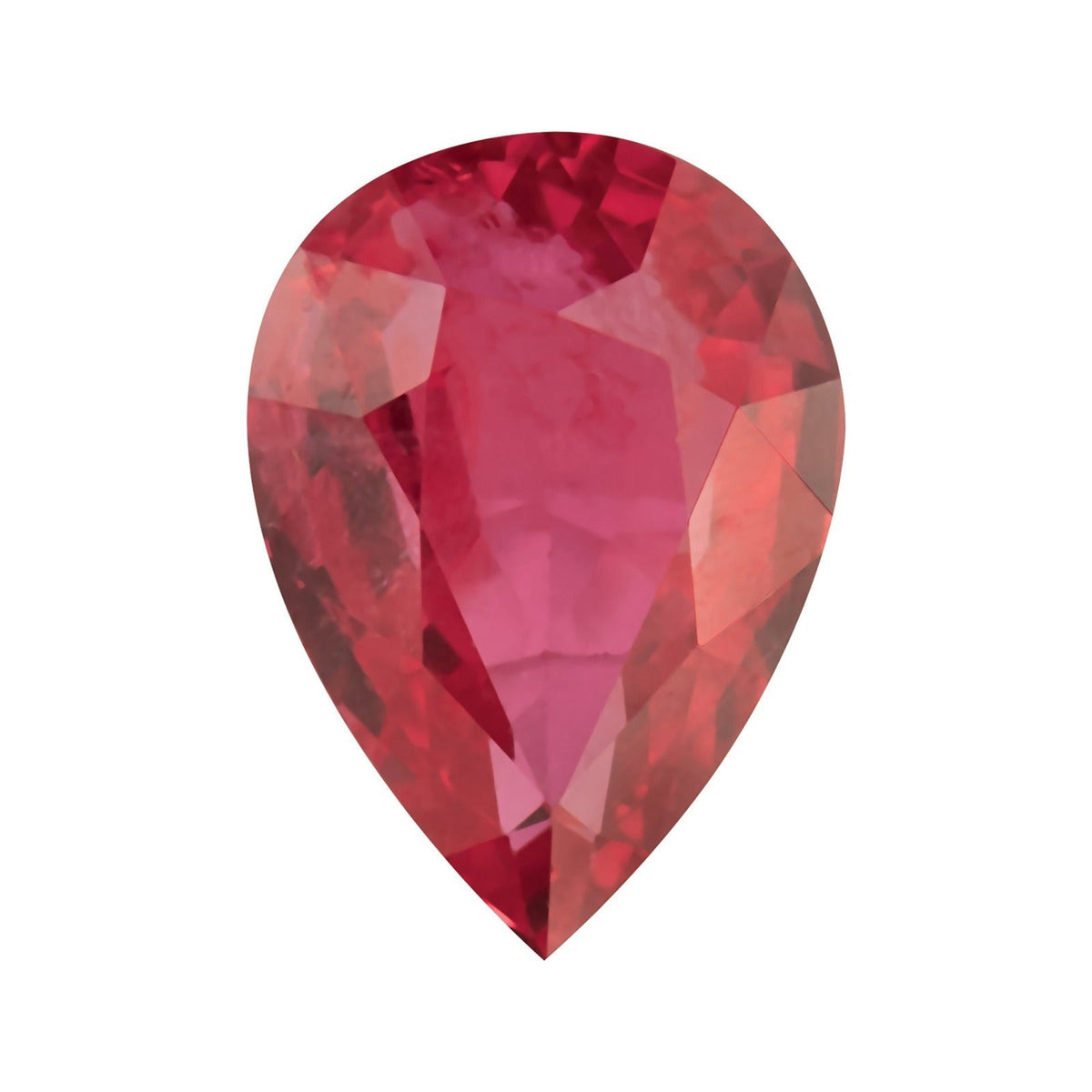 5x4 mm natural red ruby, pear cut | Sapphire Row · cut7