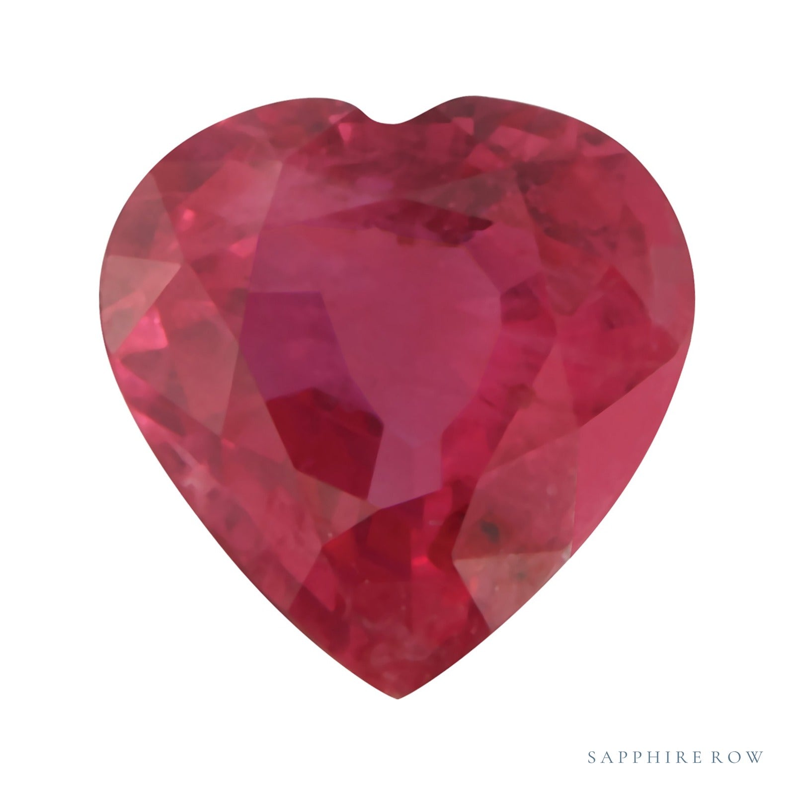 4 mm natural red ruby, heart cut | Sapphire Row · cut7