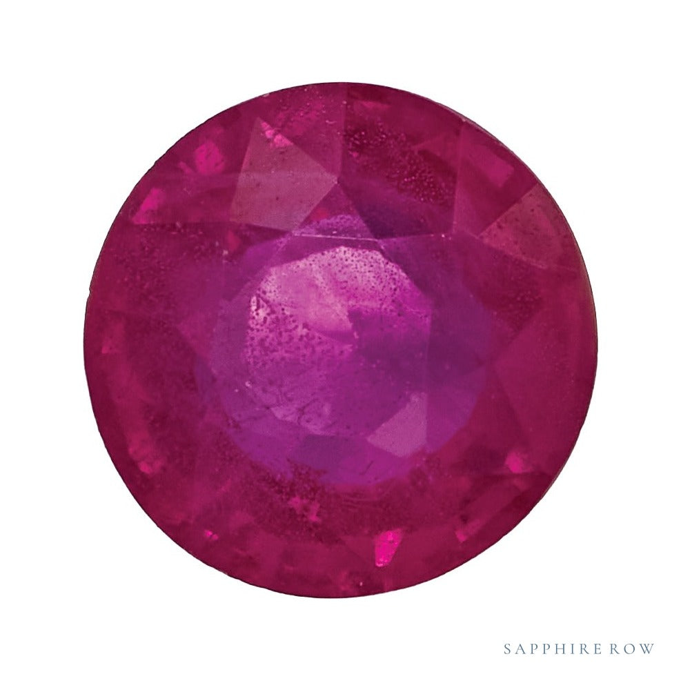 4 mm natural red ruby, round cut | Sapphire Row · cut7